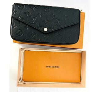 Louis Vuitton Felicie Pochette Black Crossbody Bag